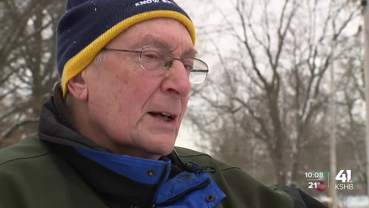 Olathe Snow Brigade shovels snow for those in need during snow storms