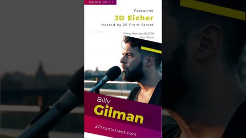 JD Eicher Instagram Story Concert Promotion