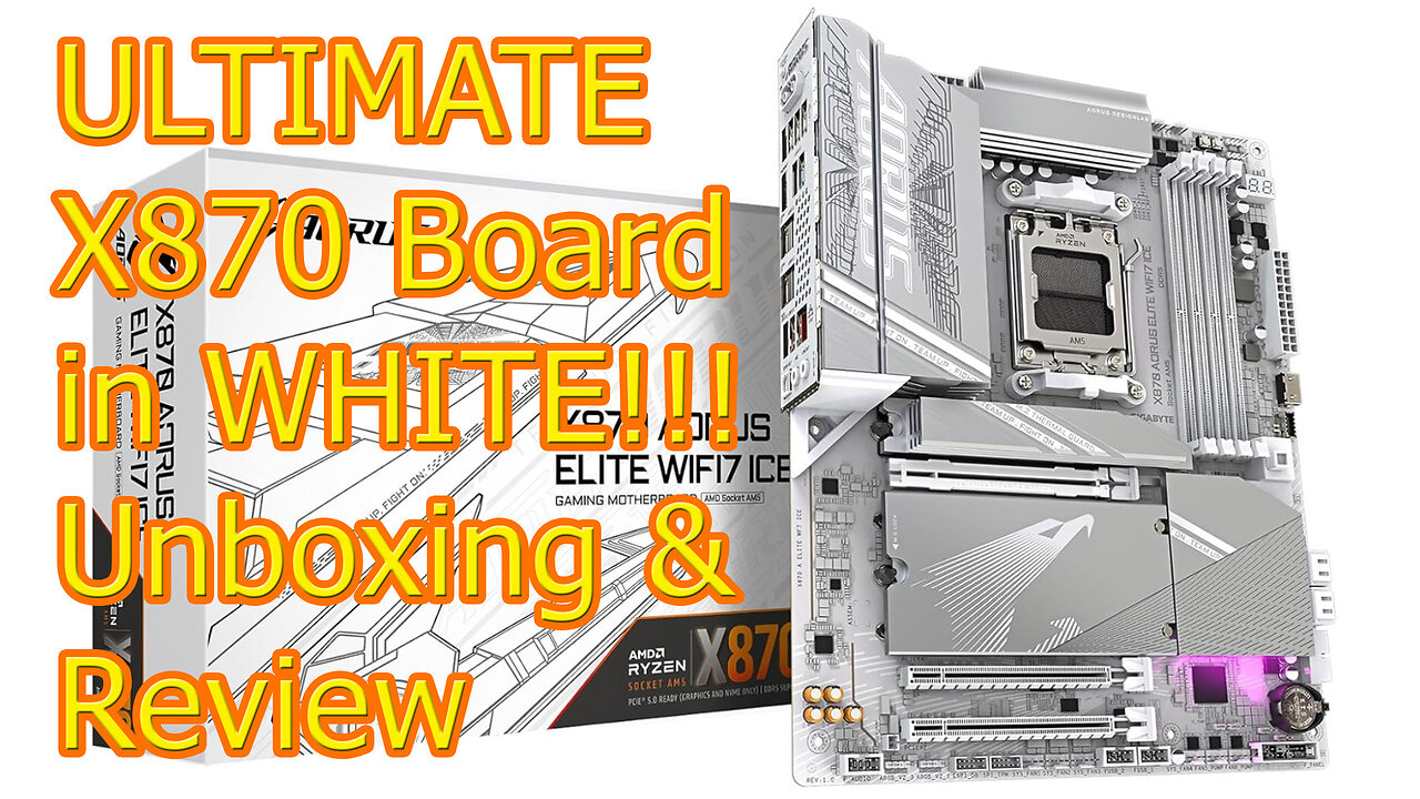 GIGABYTE X870 AORUS Elite WIFI7 ICE AM5 w AMD Ryzen 9700x Unboxing and Review #wisebuyreviews