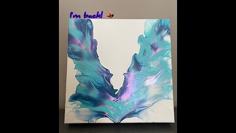 I'm back! Comfort Colors Dutch Pour - Triptych Part 1 - Abstract Art - Fluid Art Tutorial