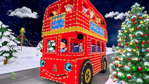 Christmas Wheels on the Bus | Kids Songs & Christmas Music | Cartoons for Babies by Little Treehouse