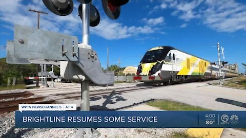 Brightline trains resume service ahead of next week's full launch