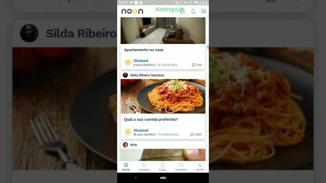 Noonapp, 1 real por amigo saca com 50 reais direto no pix