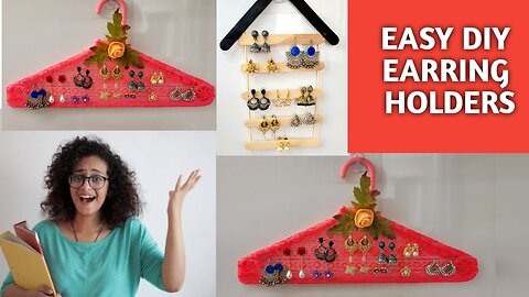 2 DIY Earring Holder ideas that everyone can make easily