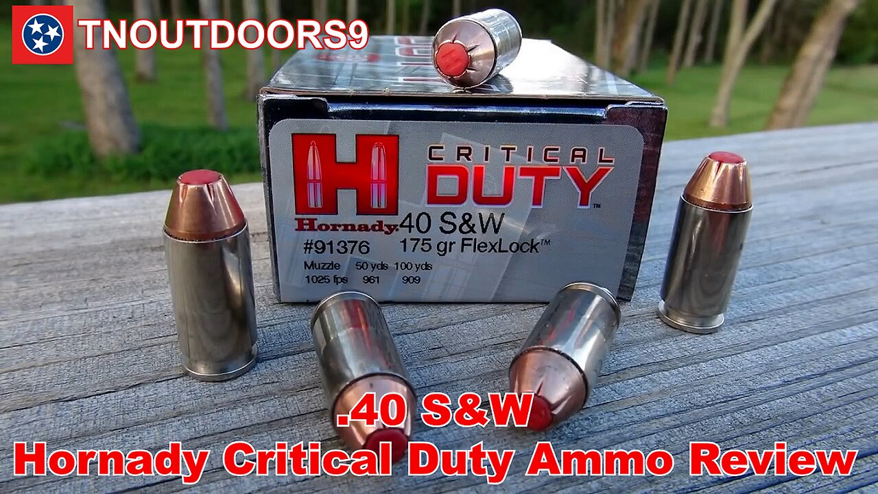 .40 S&W Hornady Critical Duty JHP Ammo Review