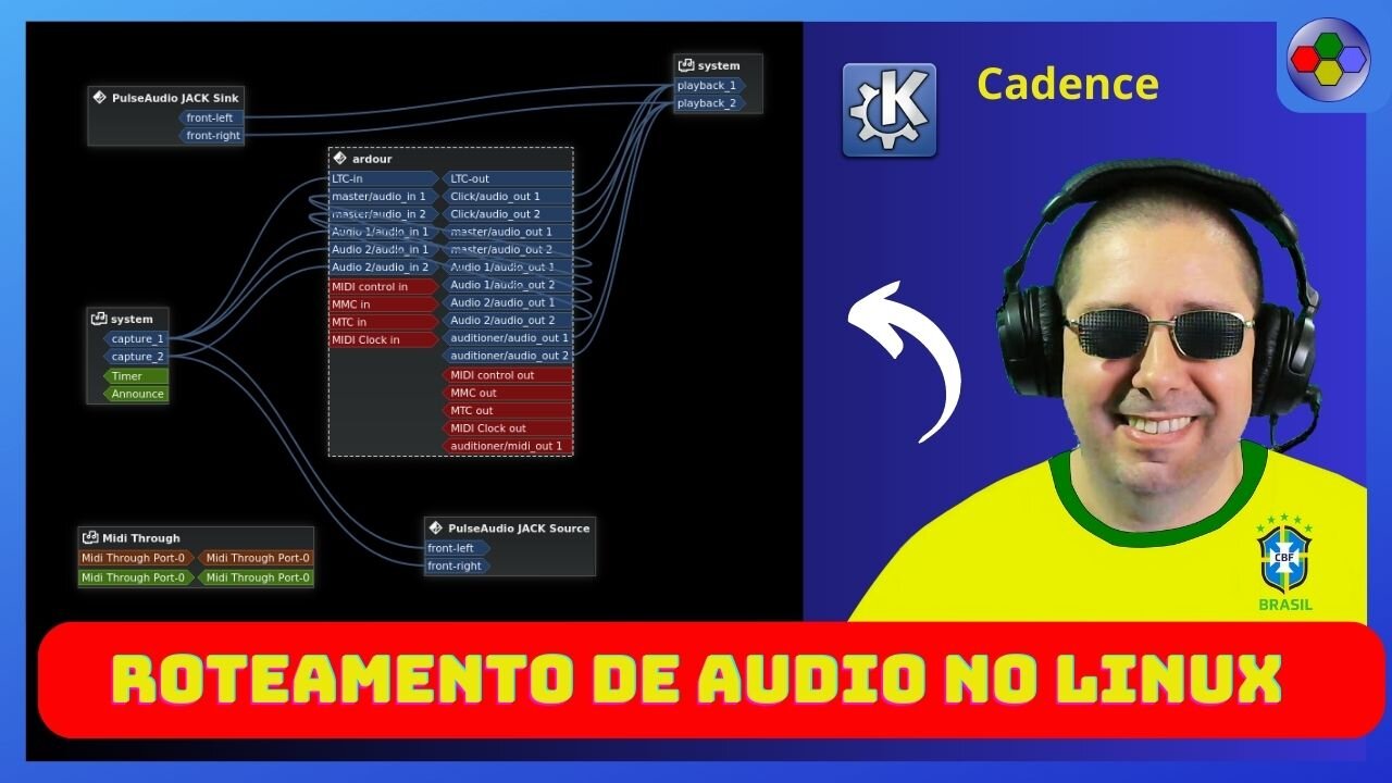 ROTEAMENTO DE AUDIO NO LINUX