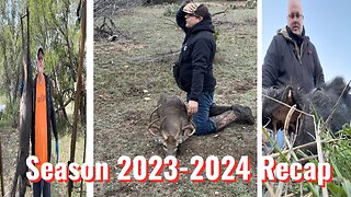 Hunting Season Recap from 2023-2024 BIGGEST BUCK, BIG WILD BOAR HOG, and other harvests.