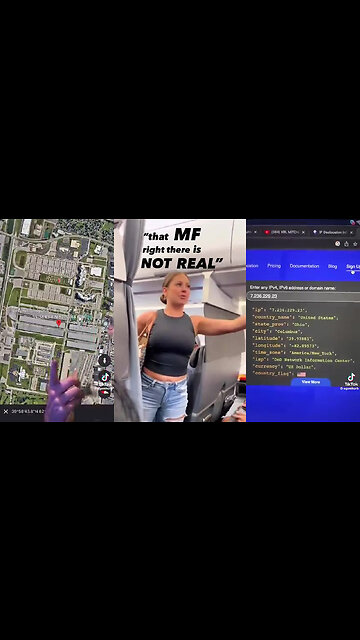 Tiffany Gomas, the "That MF is not Real!" Airplane Lady, works for the Dept of Defense... ✈️