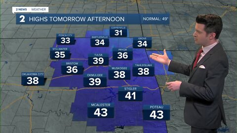 Above freezing Sunday