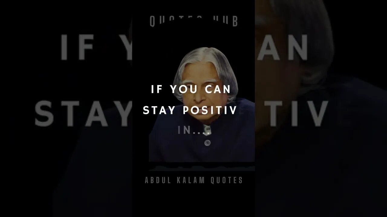 One of the Most Inspiring Quotes from APJ Abdul Kalam || #quotes || #shorts