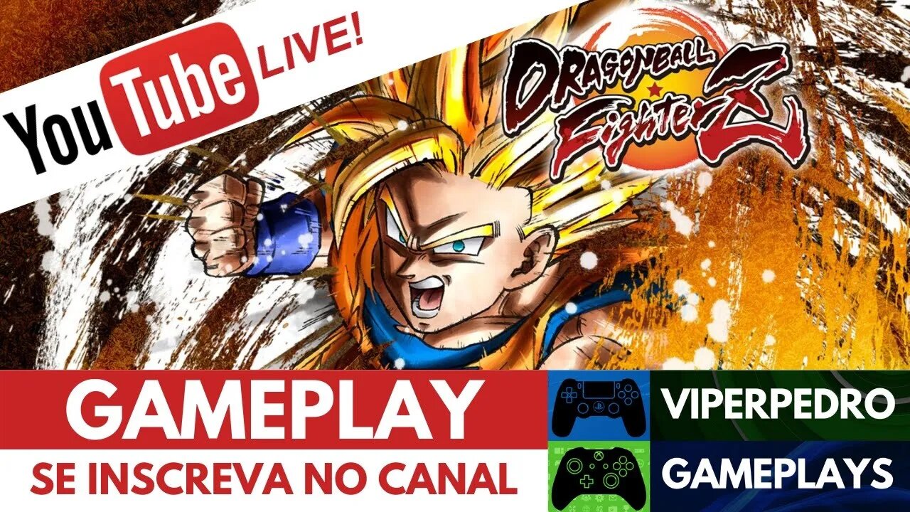 [LIVE] Dragon Ball FighterZ | ESCOLHA SEU PERSONAGEM E EU FAÇO UMA BATALHA