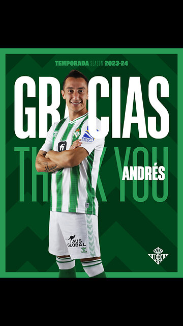 La despedida del Real betis para Andrés Guardado es respetable