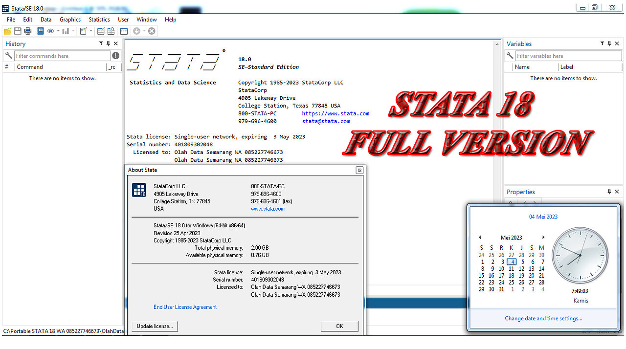 Portable STATA 18 Crack Full Version