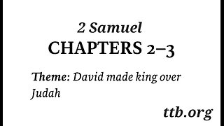 2 Samuel Chapter 2-3 (Bible Study)