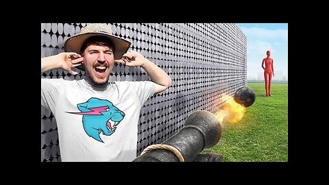 Can 50,000 Magnets Catch A Cannon Ball?