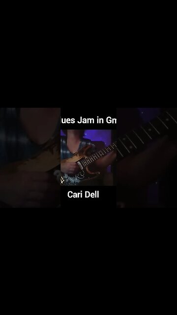 Cari Dell blues guitar solo /SRV strat #guitar #femaleleadguitarist