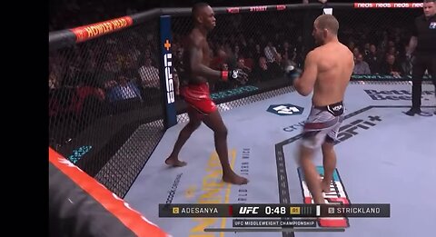 Sean Strickland drops Israel adesanya