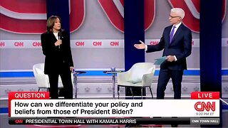 Anderson Cooper asks Kamala why the things she's promising haven't been done in her 4 years as VP