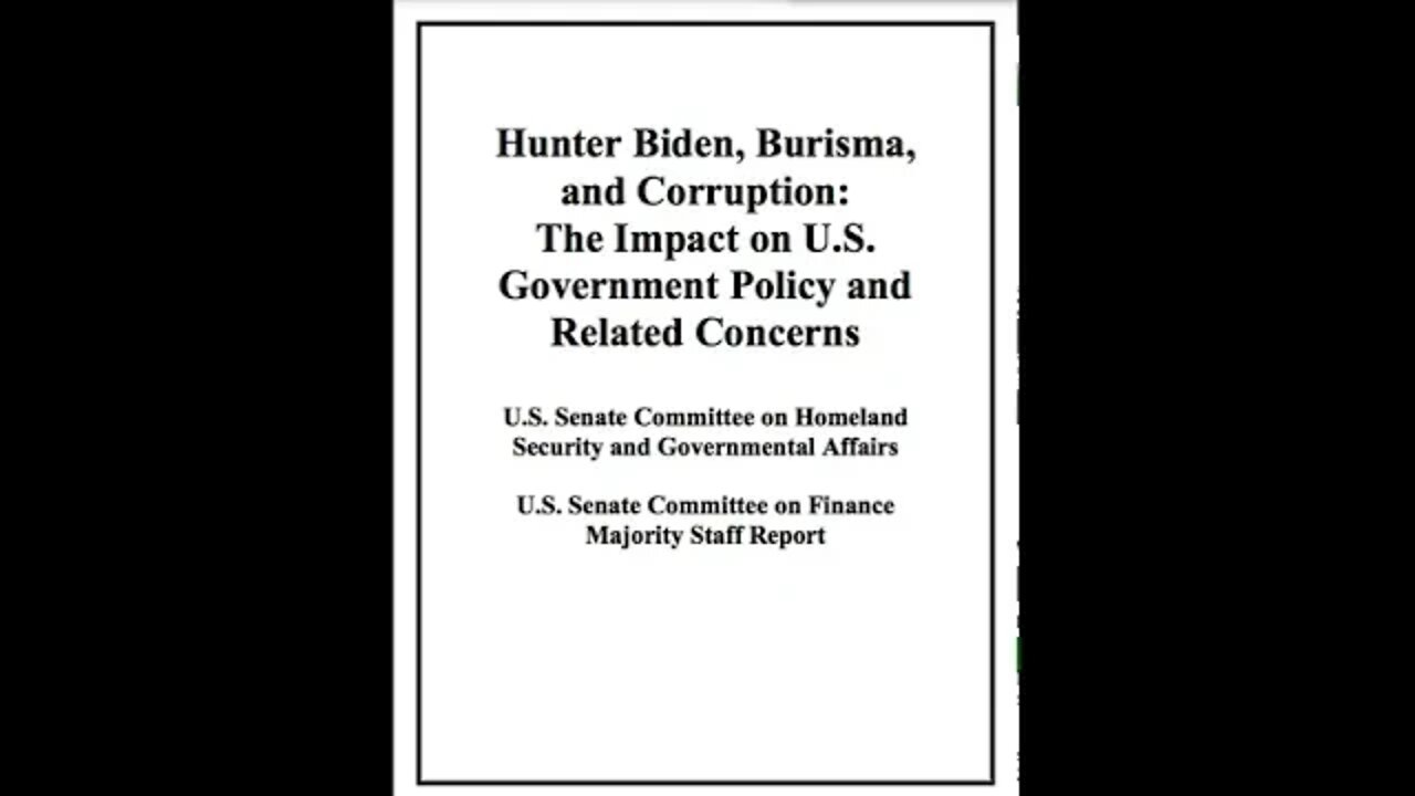 HUNTER BIDEN, BURISMA, AND CORRUPTION: THE IMPACT ON U.S. GOVERNMENT POLICY AND RELATED CONCERNS