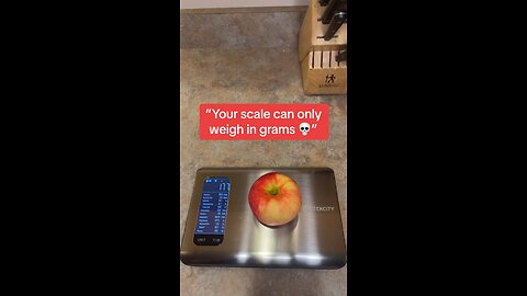 Our scale can weigh in ml