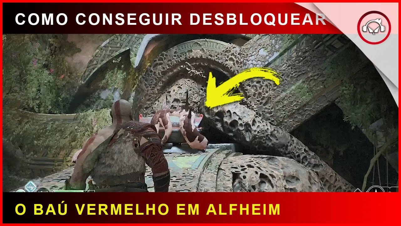 God of war, Como conseguir desbloquear o baú vermelho em Alfheim | Super dica