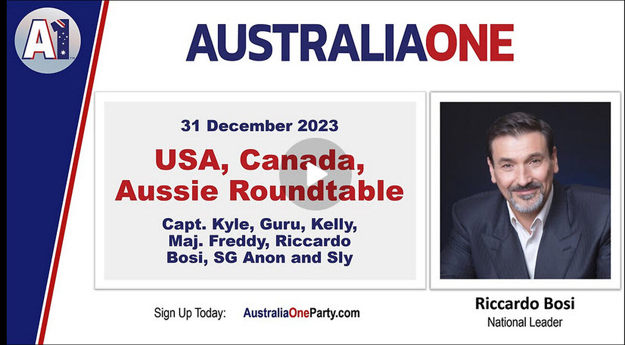 AustraliaOne Party - USA-Canada-Aussie Roundtable (31 December 2023)