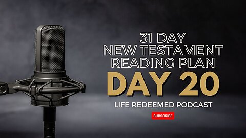 Day 20 - 31 Day New Testament Reading Plan