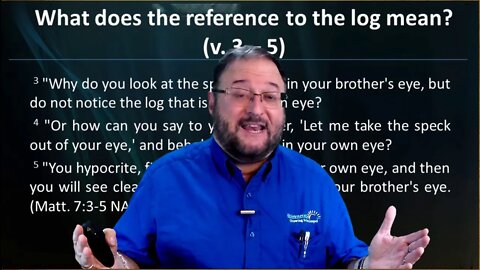 Discovering Biblical Treasures Episode 104 Matthew 7 1 6 - Judging Others