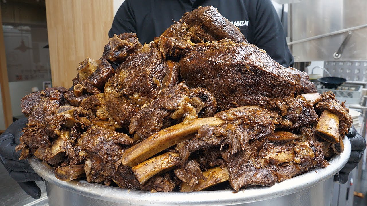 Giant Beef Noodles ASMR Cooking