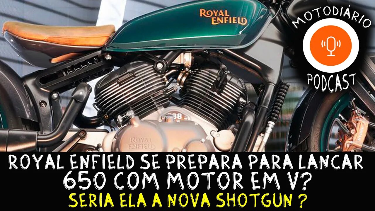 NOVA ShotGun 650 Royal Enfield? A Royal Enfield se prepara para lançar moto 650 com MOTOR em V?