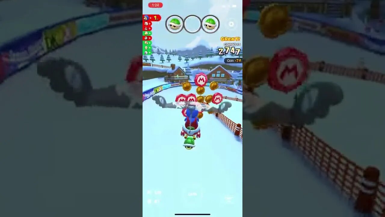 Mario Kart Tour - Blooper Wingtip Gameplay (Mario vs. Luigi Tour: Tier Shop Reward Glider)