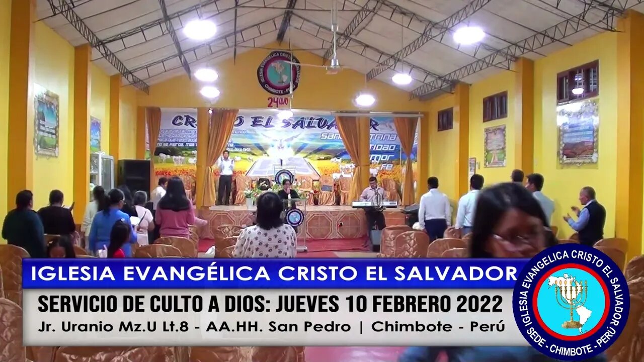 SERVICIO DE CULTO A DIOS: JUEVES 10 DE FEB 2022