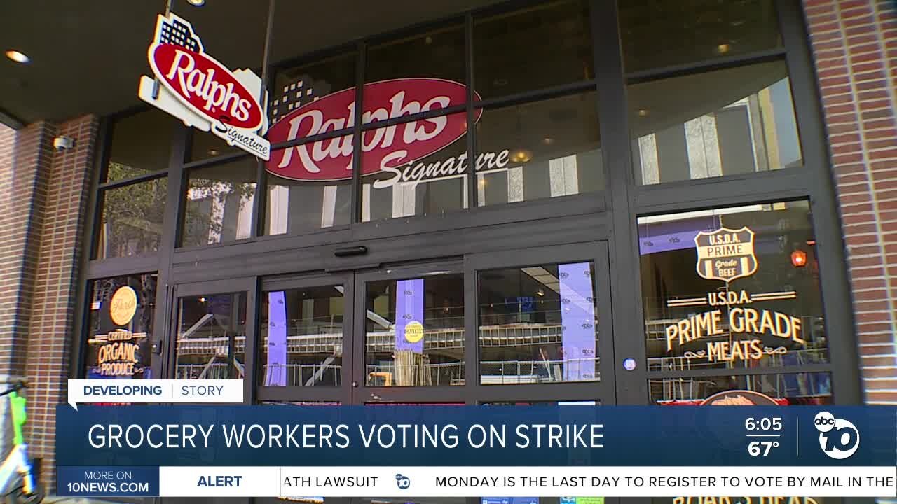 Southern California grocery store workers vote on possible strike