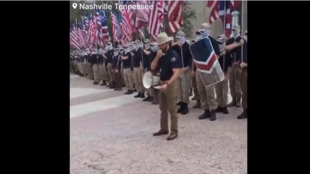 Patriot Front "FEDS" pretend to be MAGA in TN before Hurricane Helene