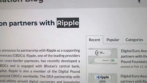 BREAKING…XRP RIPPLE TECH CHOSEN TO BUILD THE EURO…I SHOW THE ARTICLE AS PROOF!!