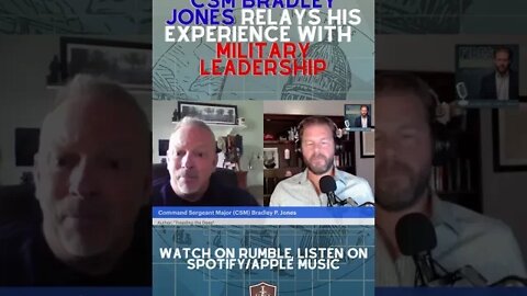 Bradley Jones on real military leadership