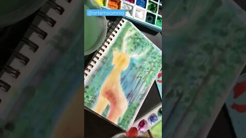 Dachstag Painting for the Doggust Art Challenge