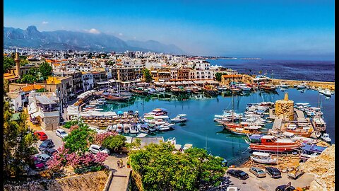 North Cyprus Beautiful Beach Site GIRNE Kyrenia Beach