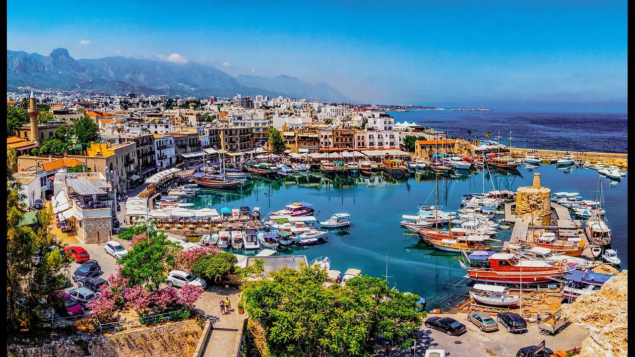 North Cyprus Beautiful Beach Site GIRNE Kyrenia Beach