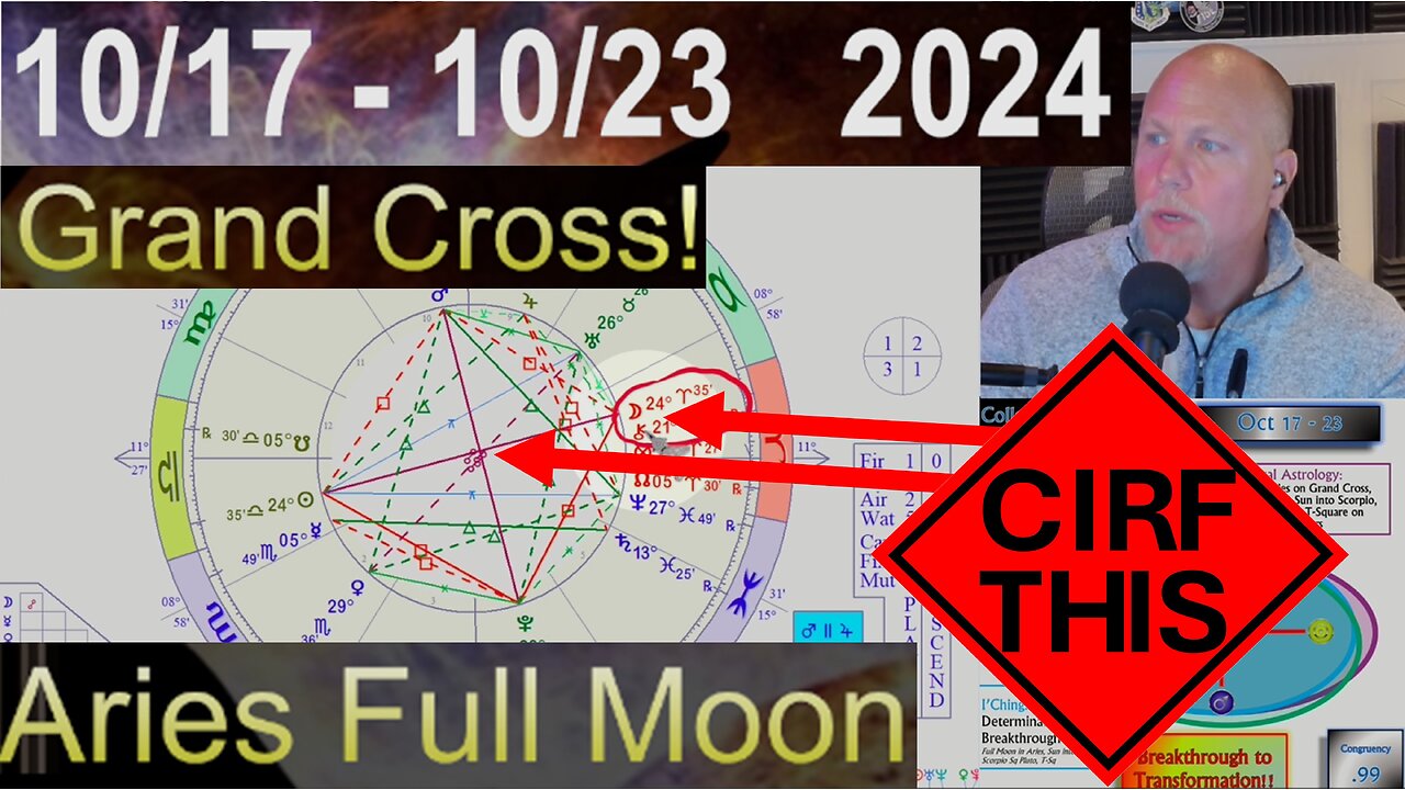 Aries Full Moon GRAND CROSS!! Breakdown-Breakthrough! CIRF #427: 10/17 - 10/23 2024