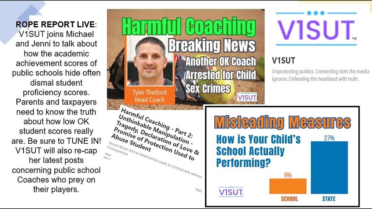 School Report Card Masks Horrible Test Scores - ROPE Report Live; V1SUT Blogger