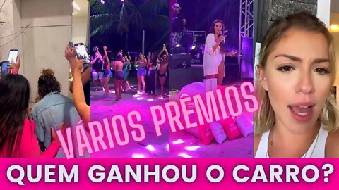 TALITA MOSTRA QUEM GANHOU O CARRO