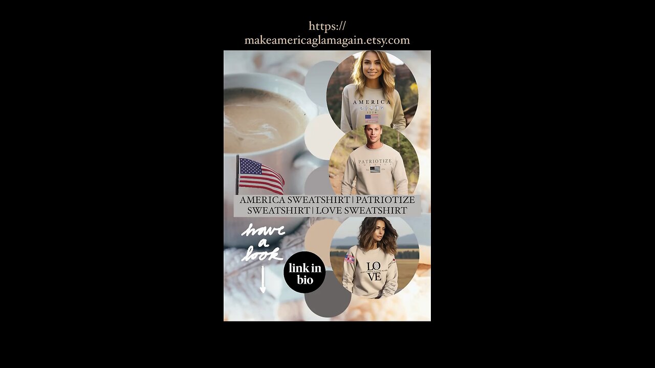 🇺🇸❤️🤍💎🦅 AMERICA SWEATSHIRT | PATRIOTIZE SWEATSHIRT | LOVE AMERICA SWEATSHIRT