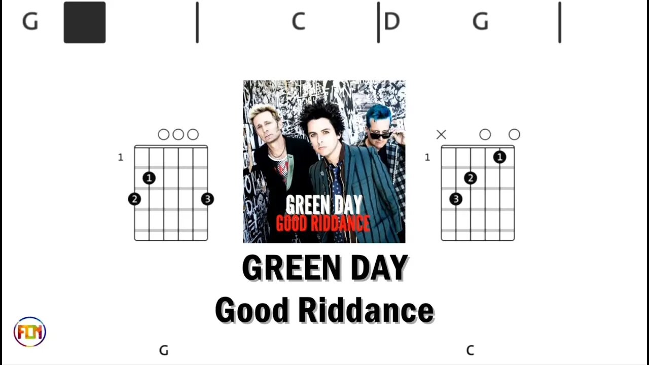 GREEN DAY Good Riddance - (Chords & Lyrics like a Karaoke) HD