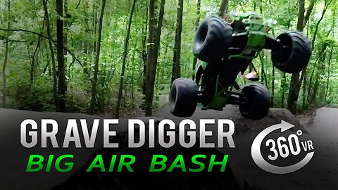 Grave Digger RC Monster Truck Big Air Bash In 360° VR