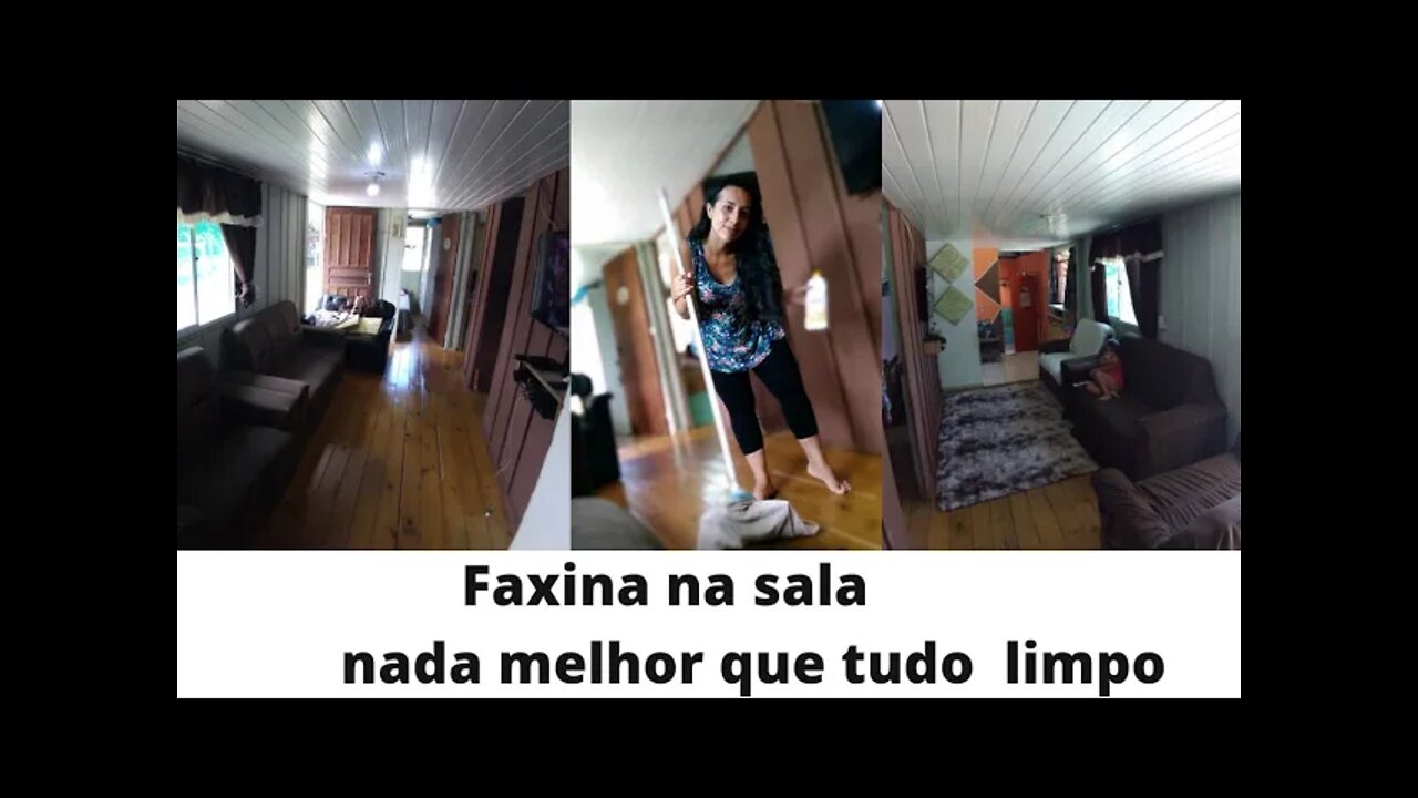Faxina na sala- Vlog faxina