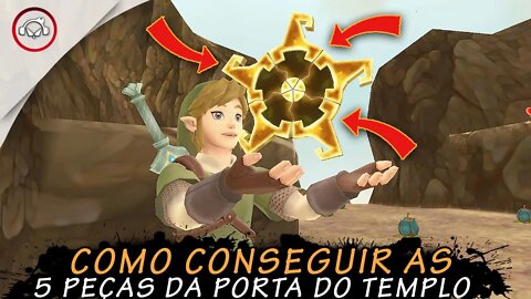 The Legend Of Zelda: Skyward Sword HD, Como conseguir as 5 PEÇAS da porta do TEMPLO | super dica