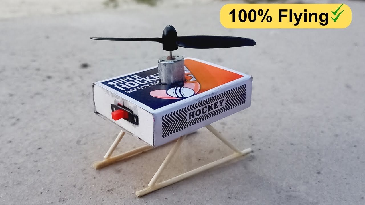 How to make flying match box from match box at home //flying match box craft at home