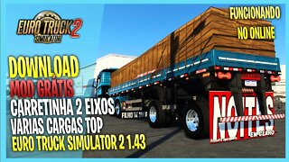 ▶️ETS2 1.43 CARRETA FACCHINI 2 EIXOS COM VARIAS CARGAS PARA EURO TRUCK SIMULATOR 2 1.43