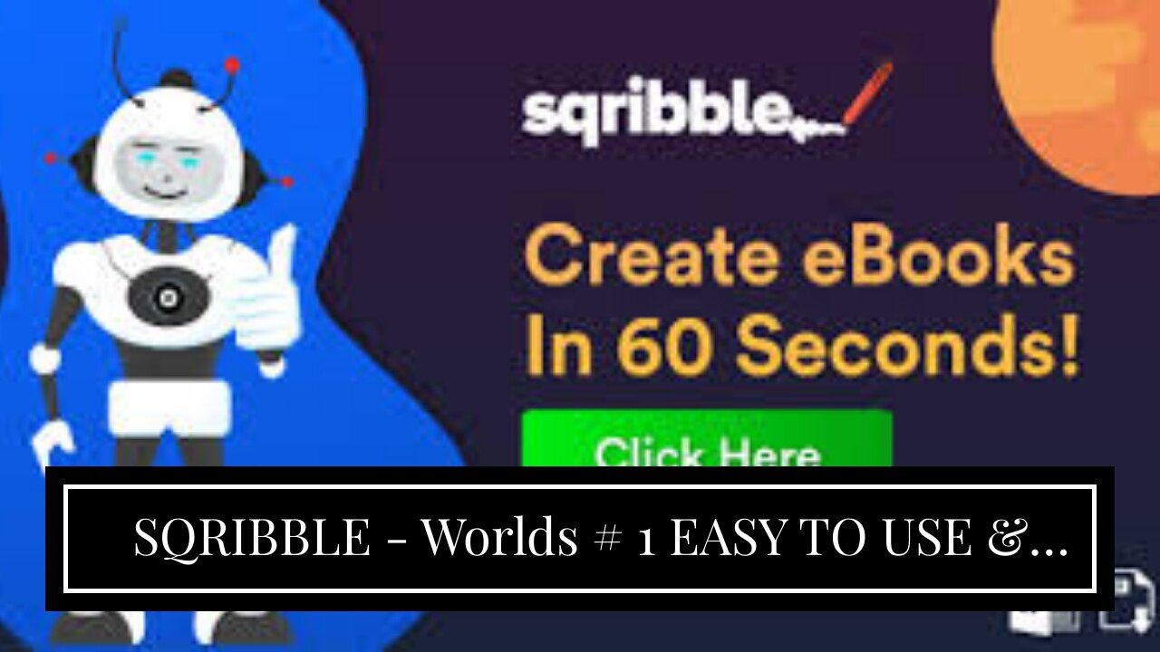 SQRIBBLE - Worlds # 1 EASY TO USE & POWERFUL book Designer Studio